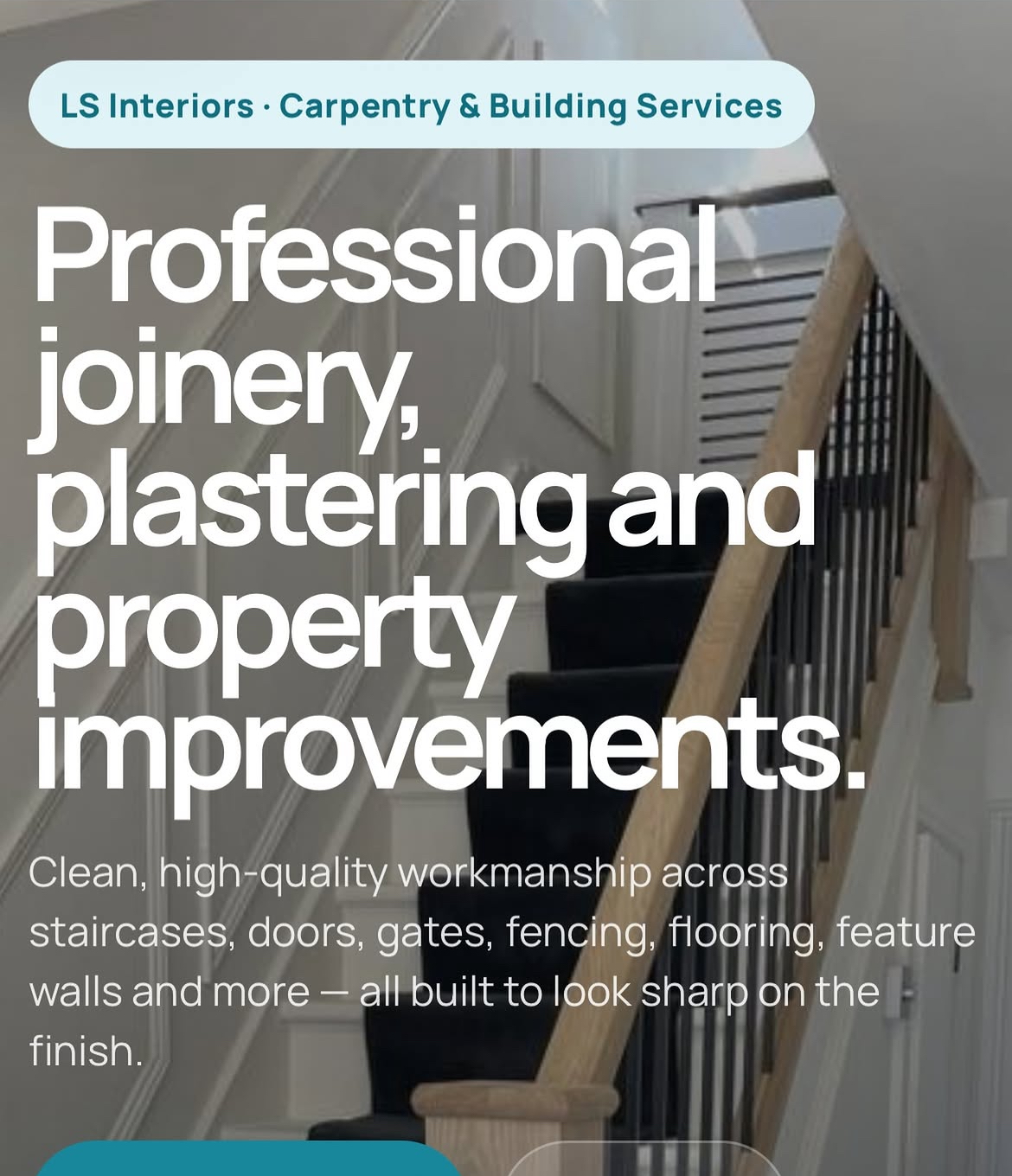 Joinery and property services website example